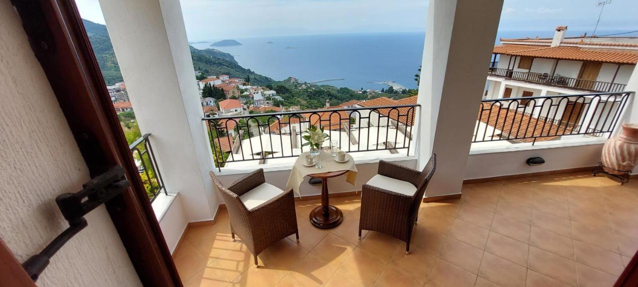 Horizon Studios With Sea View - Free Parking Глоса Екстериор снимка